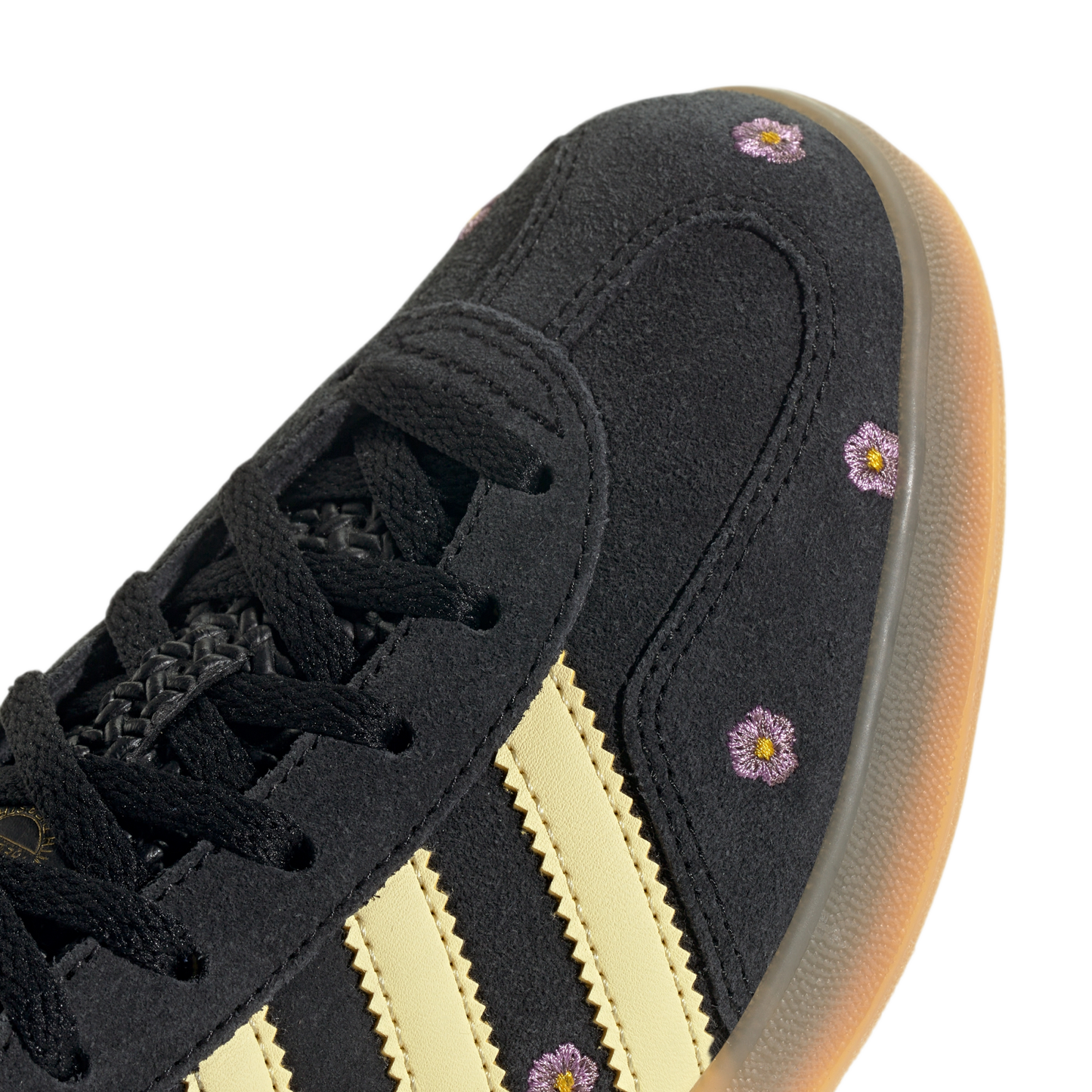 adidas Gazelle Indoor Core Black Almost Yellow Floral (Women's)