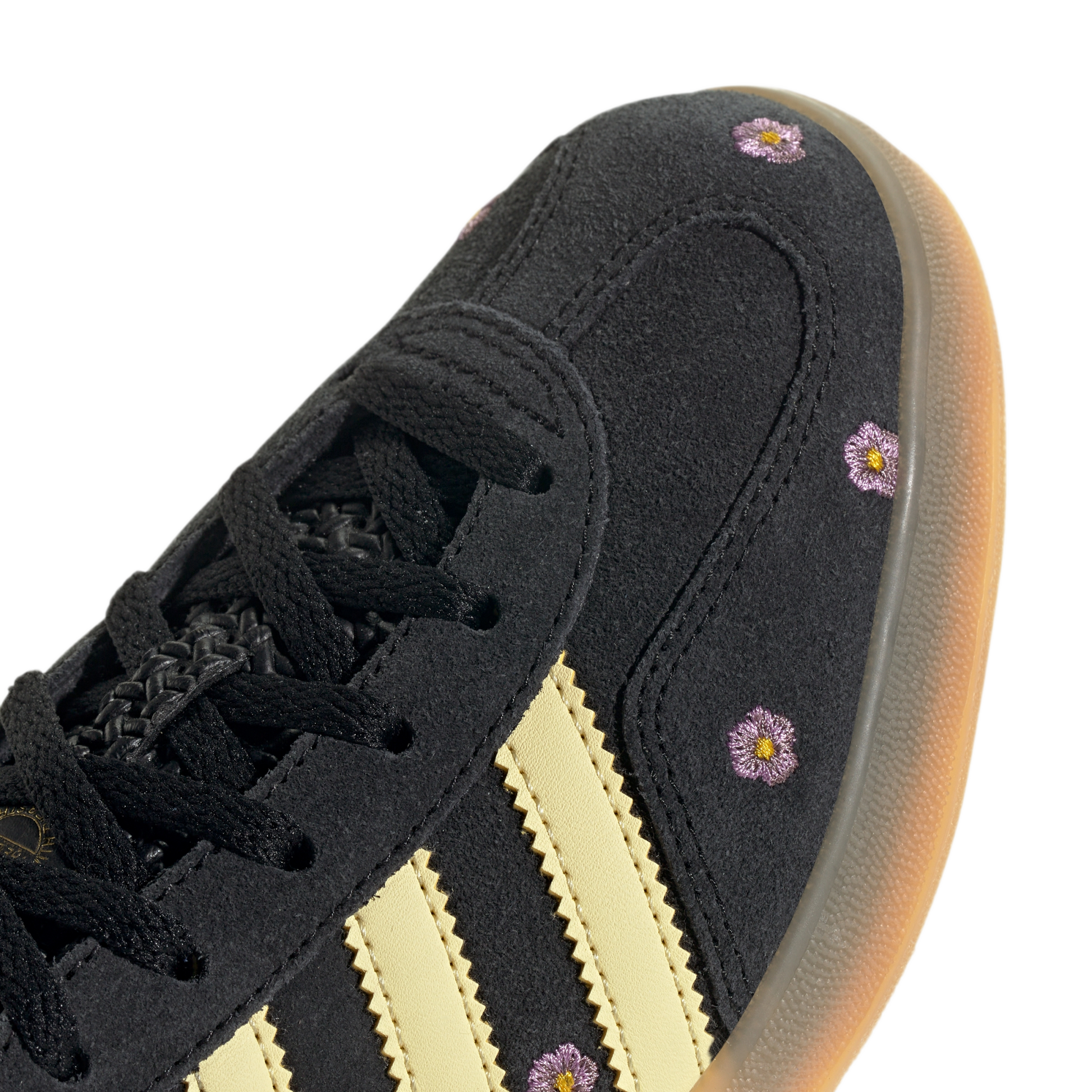 adidas Gazelle Indoor Core Black Almost Yellow Floral (Women's)