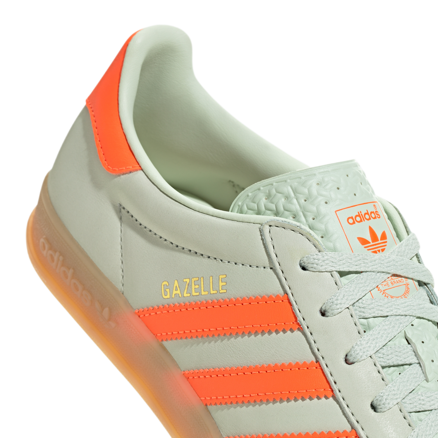 adidas Gazelle Indoor Linen Green Solar Orange (Women's)