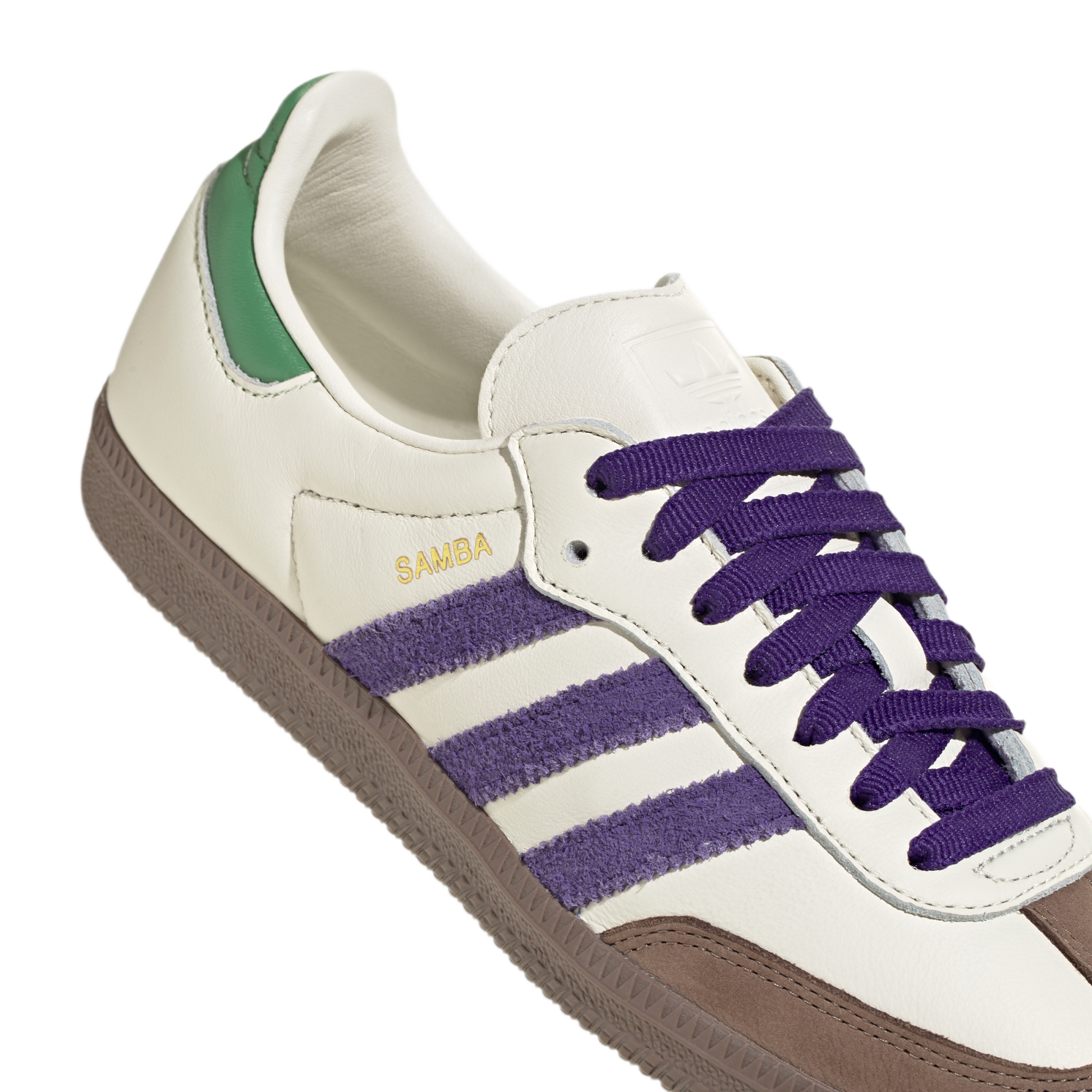 adidas Samba OG Off White Core Purple Green Brown (Women's)