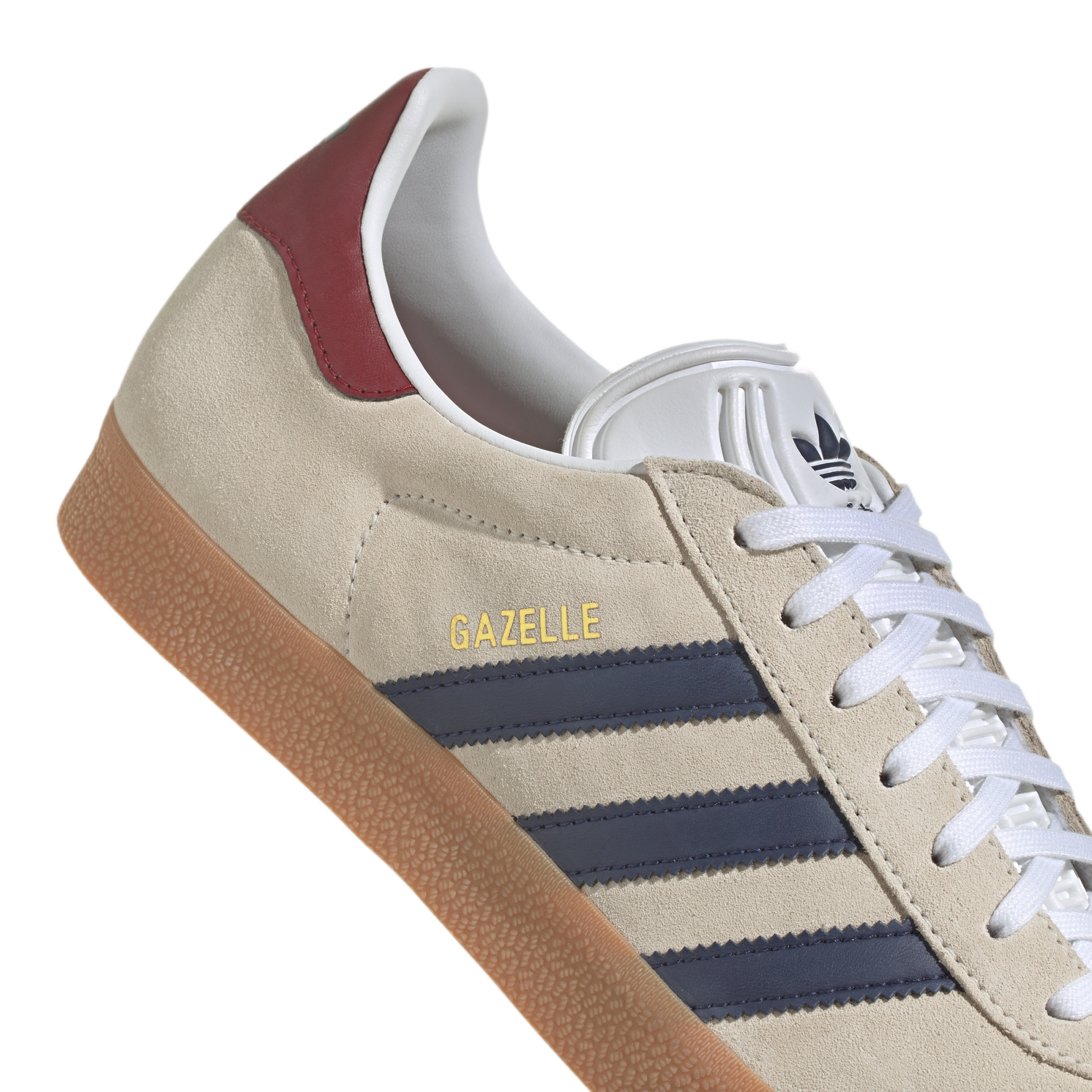 adidas Gazelle Beige Dark Blue Collegiate Burgundy
