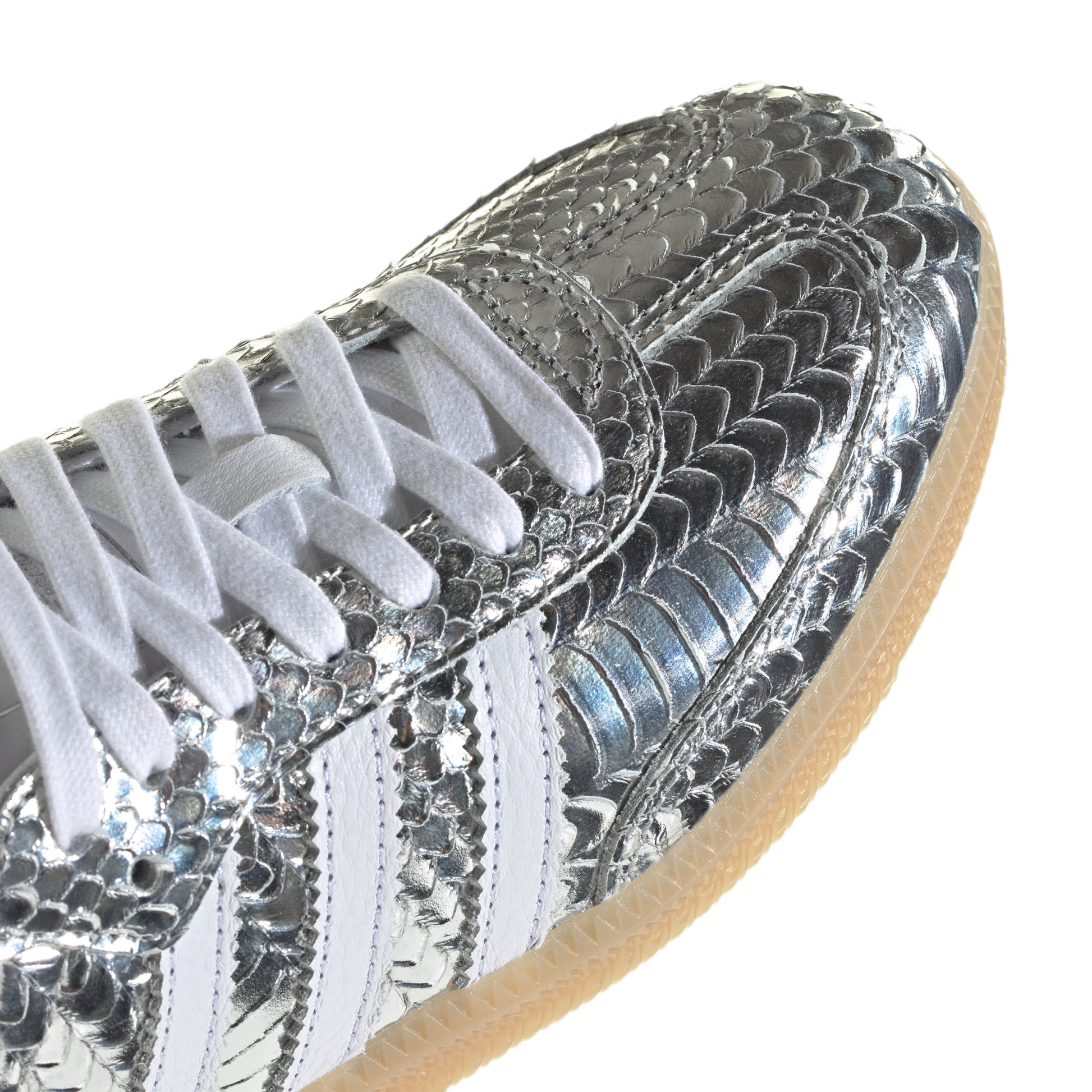 adidas Samba OG Patent Snakeskin Silver Metallic (Women's)