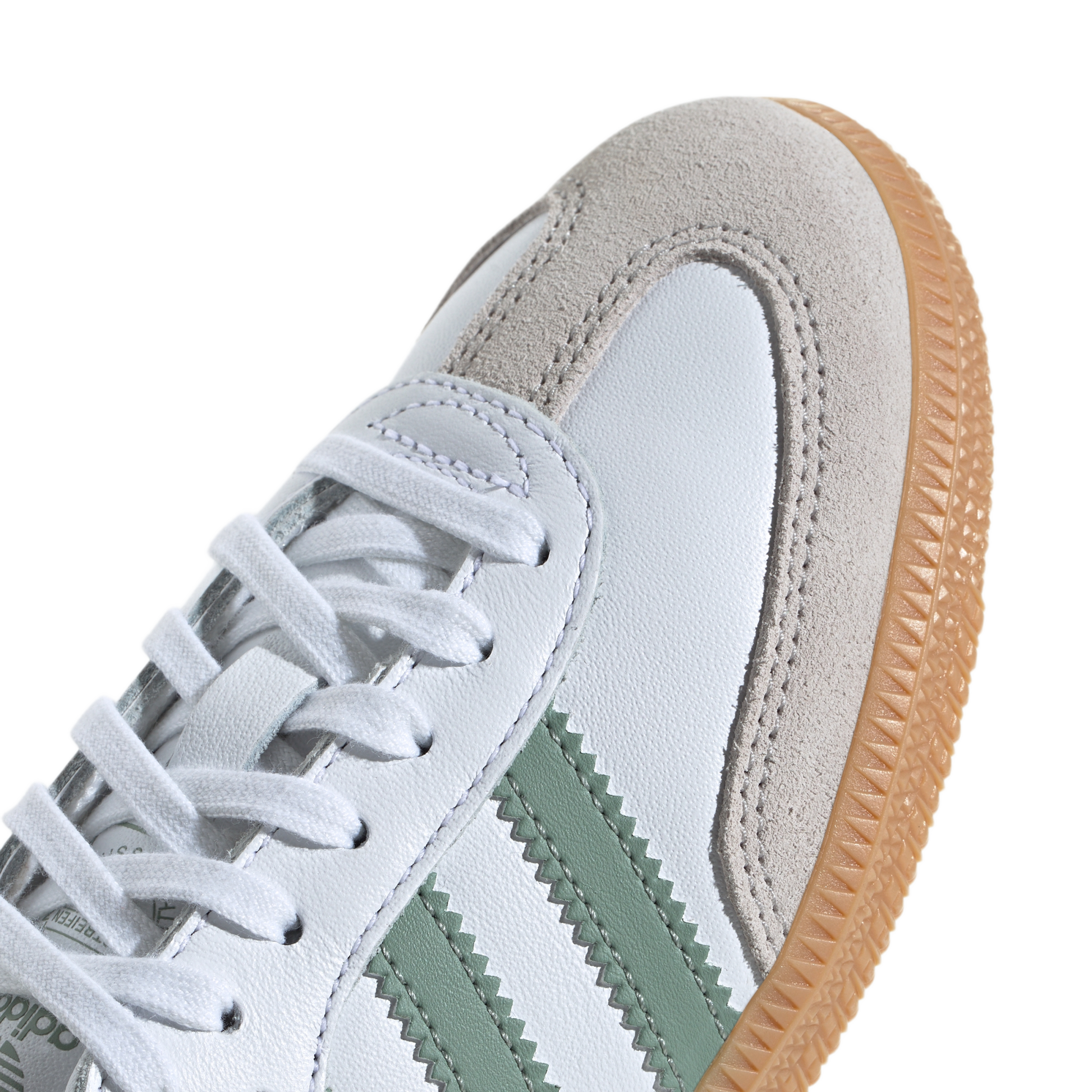adidas Samba OG Cloud White Silver Green (GS)