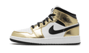 Jordan 1 Mid Metallic Gold Black White