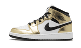 Jordan 1 Mid Metallic Gold Black White