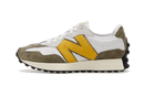 New Balance 327 White Yellow Olive