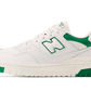 New Balance 550 White Classic Green