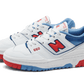 New Balance 550 White True Red
