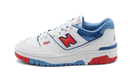 New Balance 550 White True Red Atlantic Blue (GS)