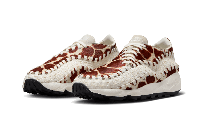 Air Footscape Woven Cow Print (FB1959-100) - 36 EU - 4 US - White | SOSUKICKS