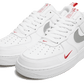 Nike Air Force 1 Low White Red Mini Swoosh - DO6709-100