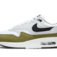 Nike Air Max 1 White Black Medium Olive