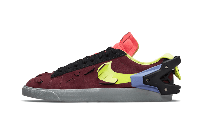 Blazer Low Acronym Night Maroon (DN2067-600) - EU 36–46 - Burgundy | SOSUKICKS