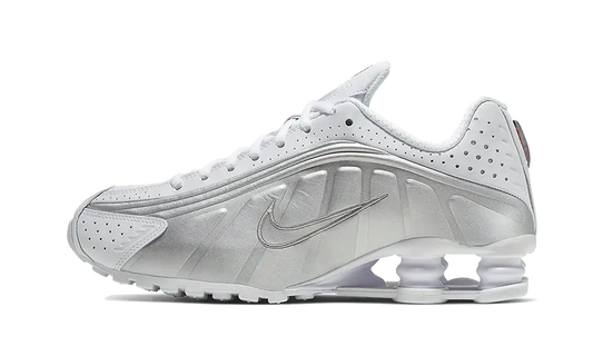 Nike Shox R4 White Metallic Silver