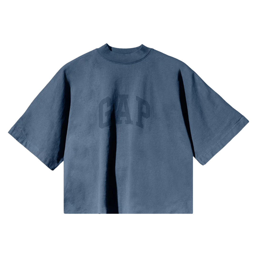 Tricou No Seam Yeezy Gap Engineered by Balenciaga Dove Dark Blue