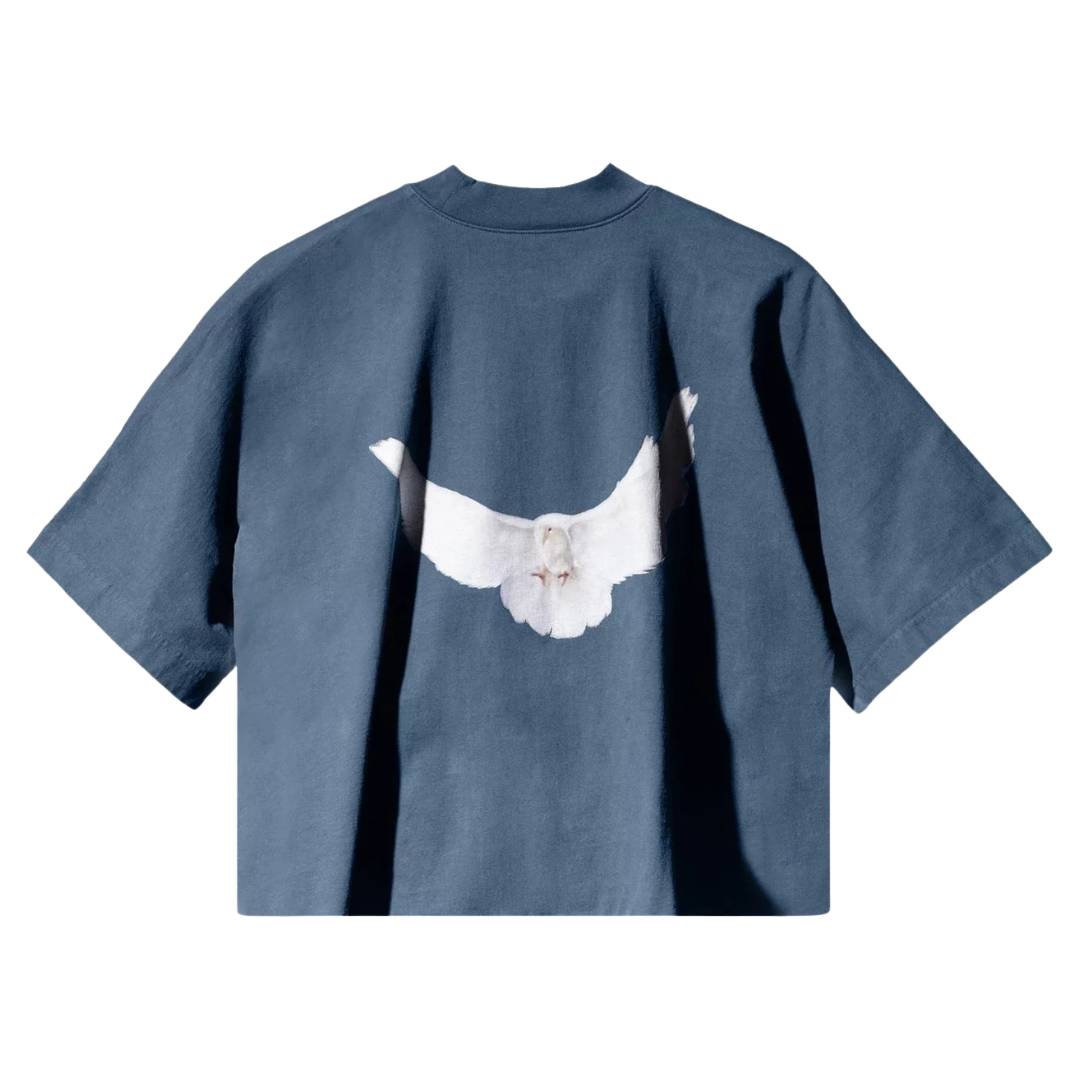 Tricou No Seam Yeezy Gap Engineered by Balenciaga Dove Dark Blue