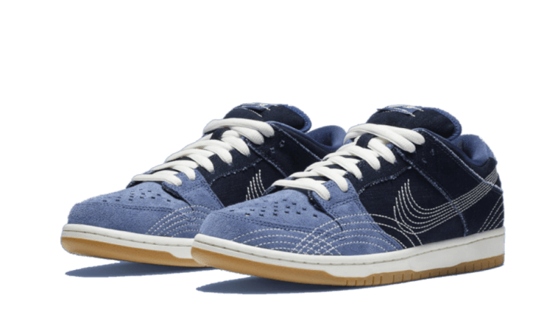 SB Dunk Low Sashiko (CV0316-400) - 36.5 EU - 4.5 US - Blue | SOSUKICKS