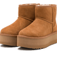 Classic Mini Platform Boot Chestnut (1134991-CHE) - 37 EU - 6 US - Brown | SOSUKICKS