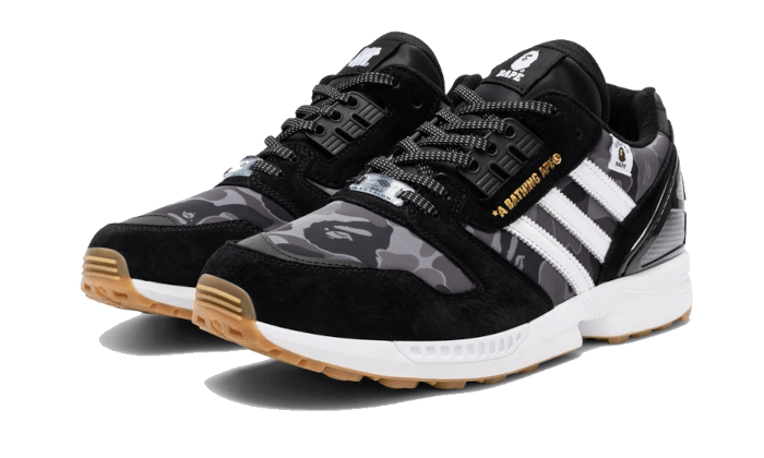ZX 8000 Bape Undefeated Black (FY8852) - 40 2/3 EU - 7.5 US - Black | SOSUKICKS