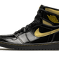 Air Jordan 1 High Black Metallic Gold - 555088-032