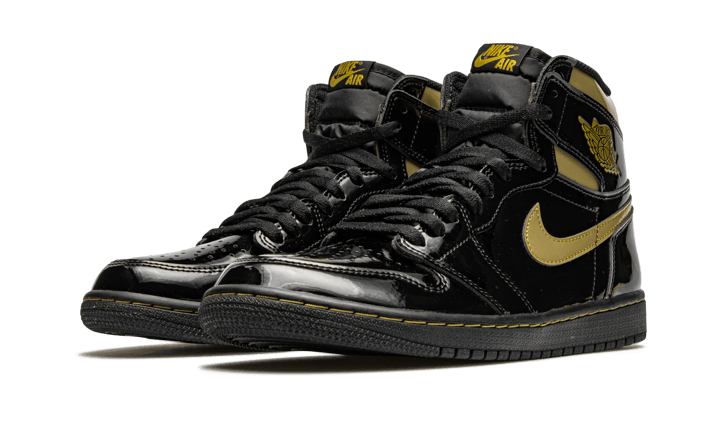 Air Jordan 1 High Black Metallic Gold - 555088-032