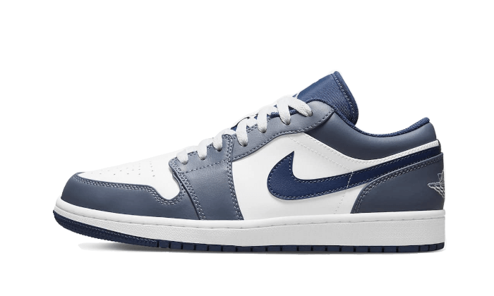 Air Jordan 1 Low Steel Blue - 553558-414