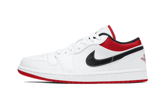 Air Jordan 1 Low White University Red Black - 553558-118