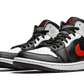 Air Jordan 1 Mid Black Chile Red White - 554724-075