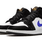 Air Jordan 1 Mid Black Racer Blue White - 554725-084
