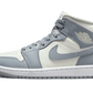 Air Jordan 1 Mid Grey Sail - BQ6472-115