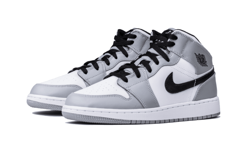 Air Jordan 1 Mid Light Smoke Grey - 554724-092