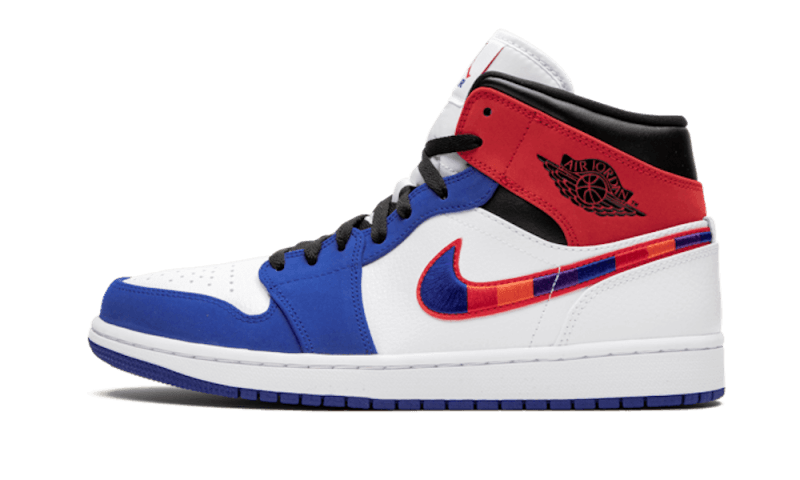 Air Jordan 1 Mid Multicolor Swoosh - BQ6931-146