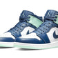 Air Jordan 1 Mid Mystic Navy Mint Foam - 554725-413