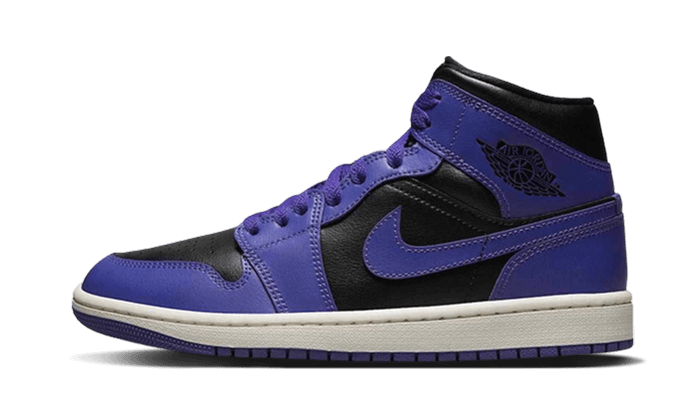 Air Jordan 1 Mid Purple Black - BQ6472-051