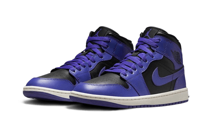 Air Jordan 1 Mid Purple Black - BQ6472-051