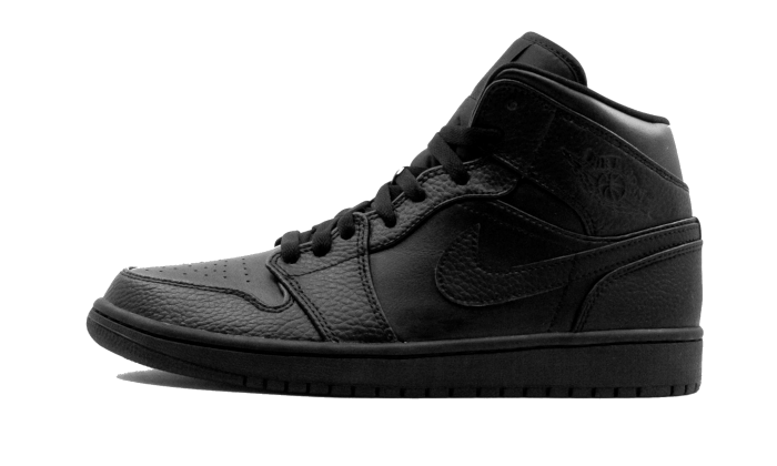 Air Jordan 1 Mid Triple Black - 554725-091