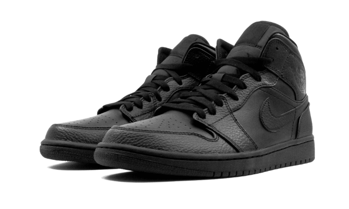 Air Jordan 1 Mid Triple Black - 554725-091