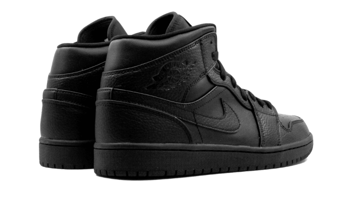 Air Jordan 1 Mid Triple Black - 554725-091