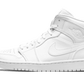 Air Jordan 1 Mid Triple White (2020) - 554725-130