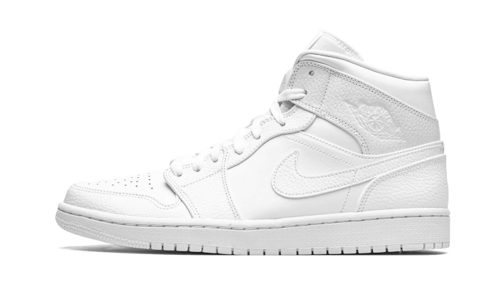 Air Jordan 1 Mid Triple White (2020) - 554725-130