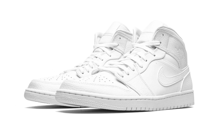 Air Jordan 1 Mid Triple White (2020) - 554725-130