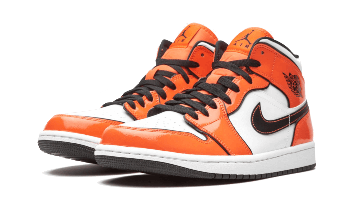 Air jordan 1 mid bleu orange hotsell