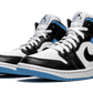 Air Jordan 1 Mid University Black White - BQ6472-102