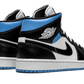 Air Jordan 1 Mid University Black White - BQ6472-102