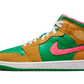 Air Jordan 1 Mid Wheat Watermelon - DX4332-700