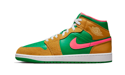 Air Jordan 1 Mid Wheat Watermelon - DX4332-700