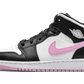 Air Jordan 1 Mid White Black Light Arctic Pink - 555112-103