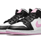 Air Jordan 1 Mid White Black Light Arctic Pink - 555112-103