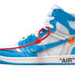 Air Jordan 1 Retro High Off-White University Blue - AQ0818-148
