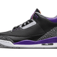Air Jordan 3 Retro Black Court Purple - CT8532-050